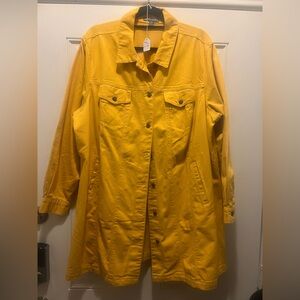 Jessica London Vibrant Yellow Jean Jacket